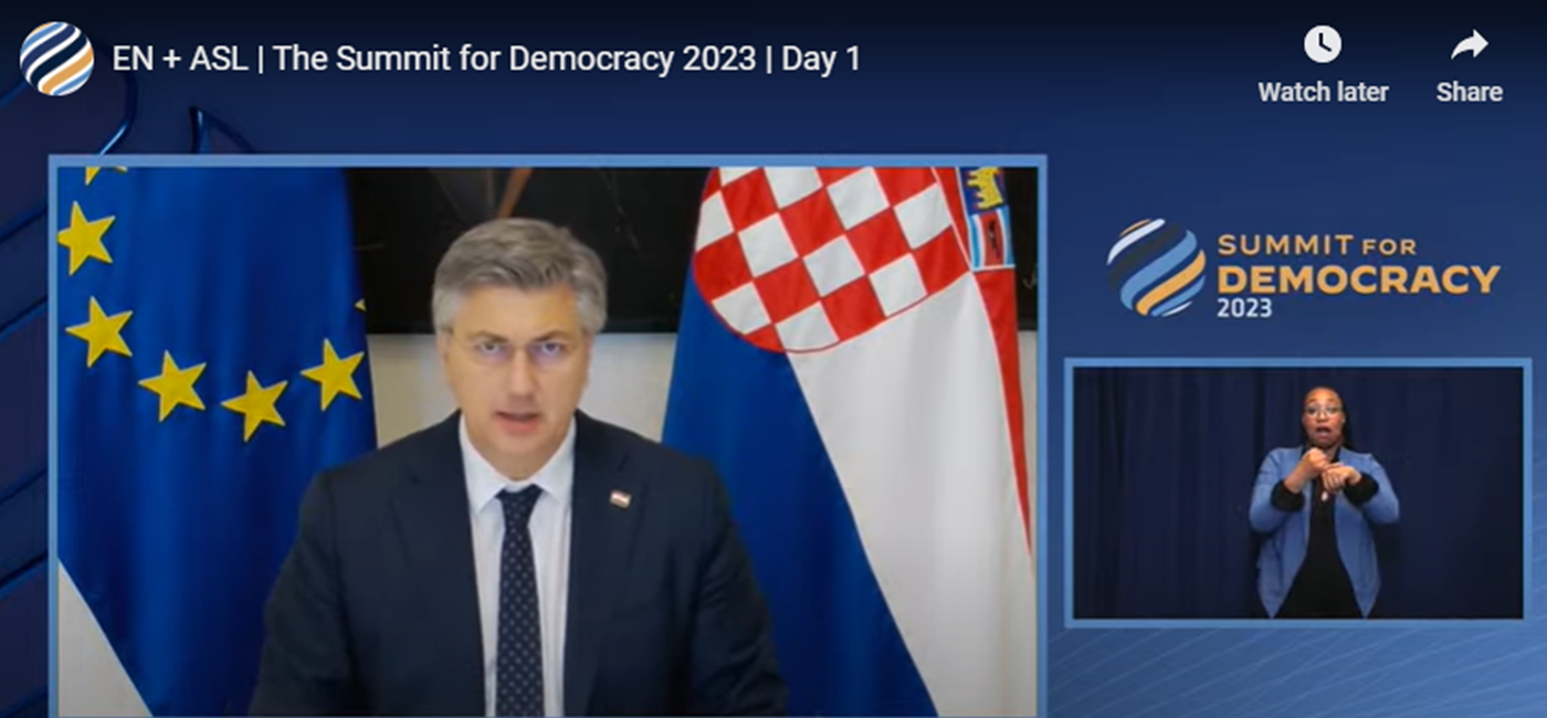 Plenković: U Ukrajini napadnuta demokracija i međunarodni pravni poredak